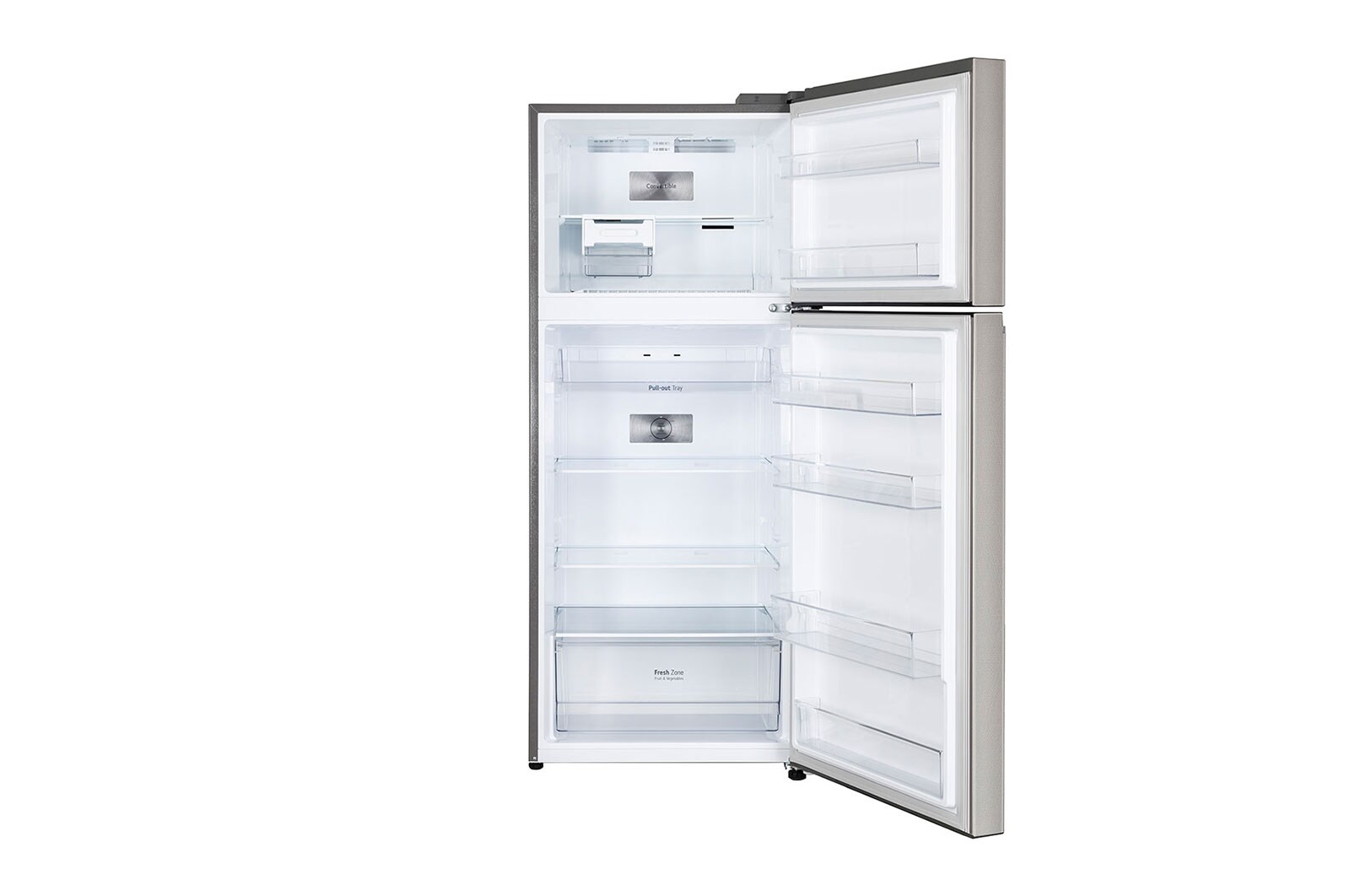 LG 380L Double Door Refrigerator , Convertible ,Smart Diagnosis ,Urban Steel Finish 2, GL-S412SUSY