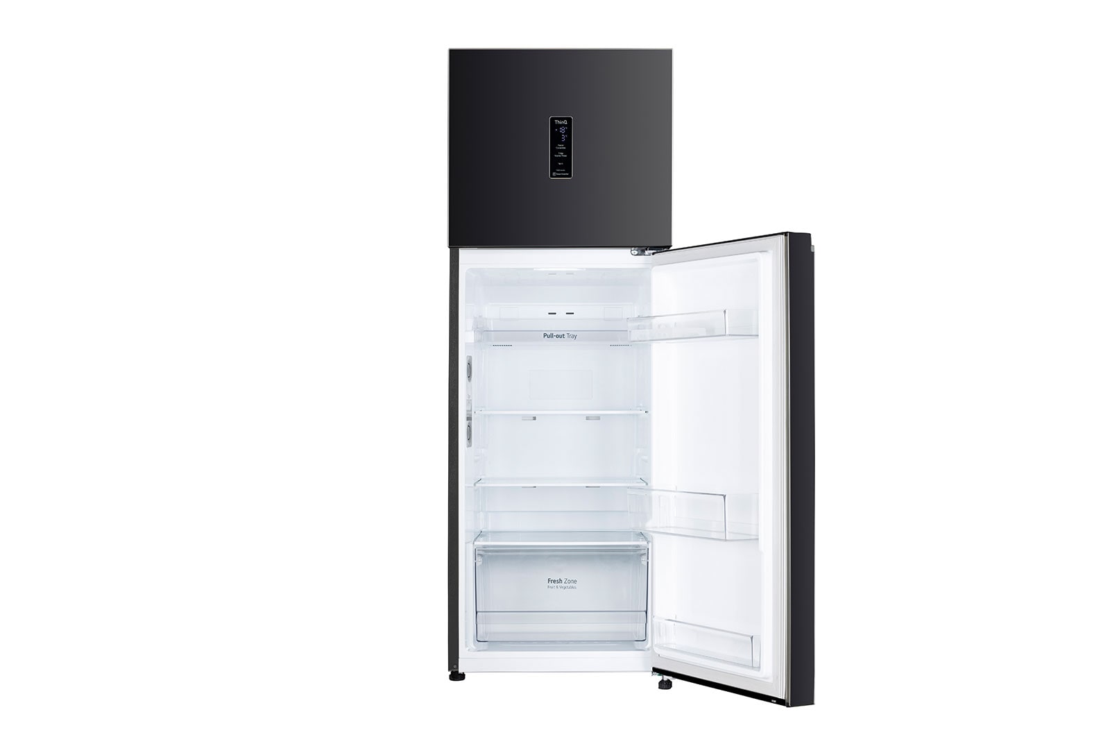 LG 246L, 3 Star, Smart Inverter Compressor, Convertible, DoorCooling+™, Smart Diagnosis™, Ebony Sheen Finish, Frost-Free Double Door Refrigerator, GL-T262TESX