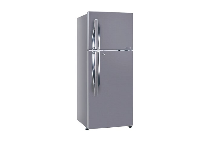 LG 240L Double Door Refrigerator, Convertible, DoorCooling+™, Shiny Steel Finish, 2 Star, GL-T292RPZY