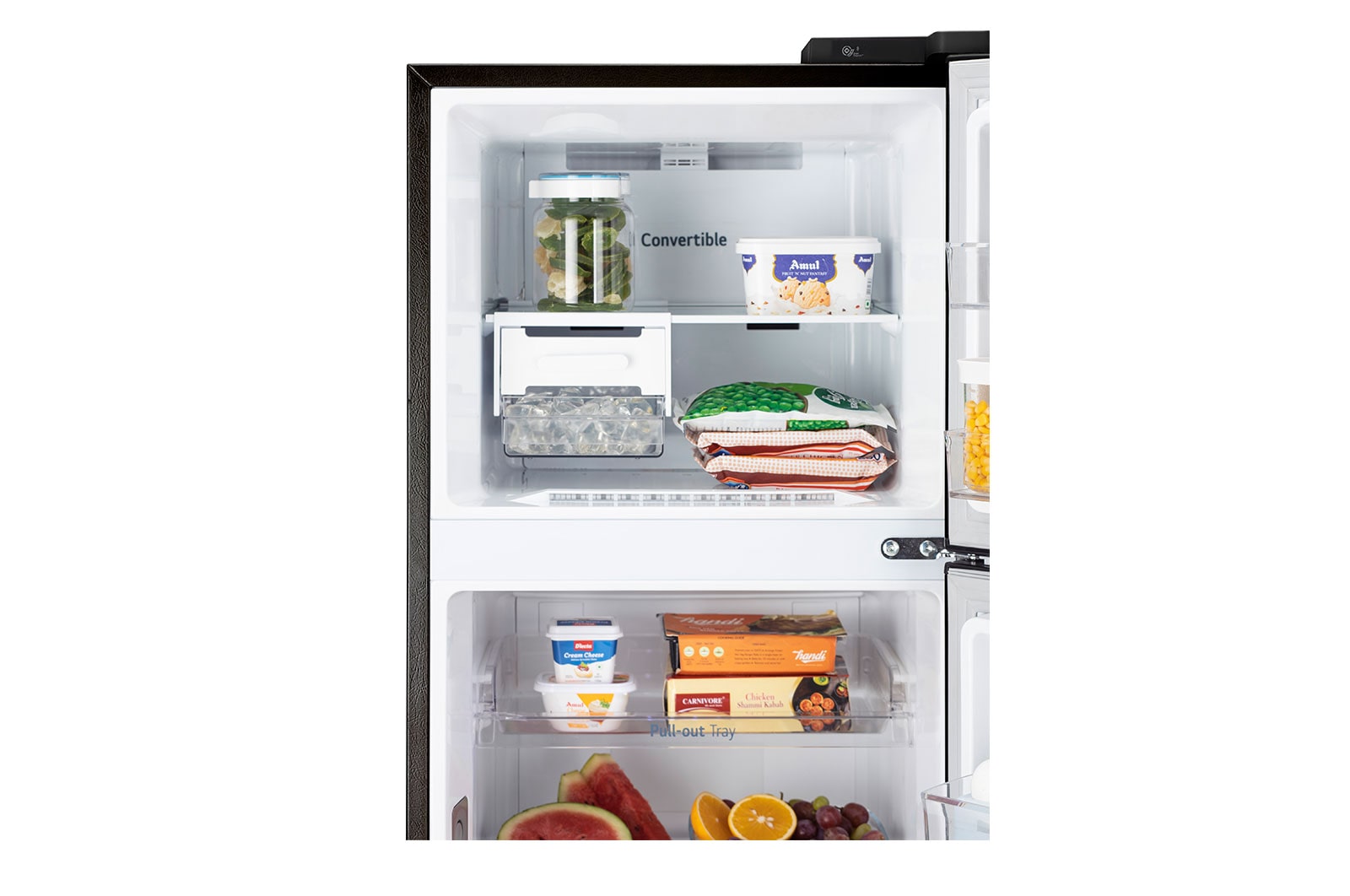 LG 272L Double Door Refrigerator, Wi-Fi Convertible, Door Cooling+™, Ebony Sheen Finish, 3 Star, GL-T312TESX