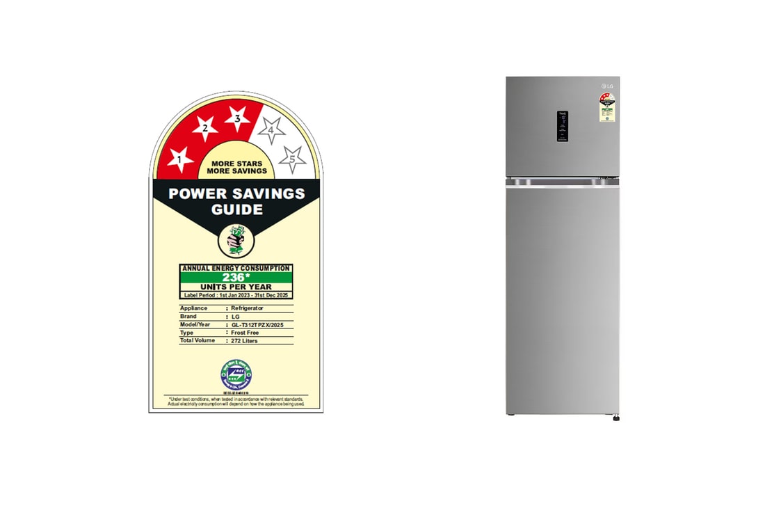 272L Double Door Refrigerator Price - GL-T312TPZX | LG India