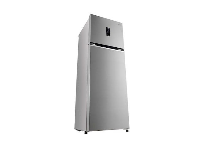 LG 272L Double Door Refrigerator, LG ThinQ™, Wi-Fi Convertible, Door Cooling+™, Shiny Steel, 3 Star, GL-T312TPZX