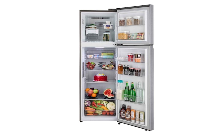 front door open with food