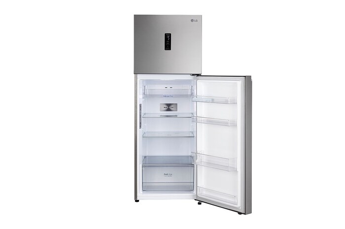 LG 343L Double Door Refrigerator, Wi-Fi Convertible, Door Cooling™, Shiny Steel Finish, 3 Star, GL-T382TPZX