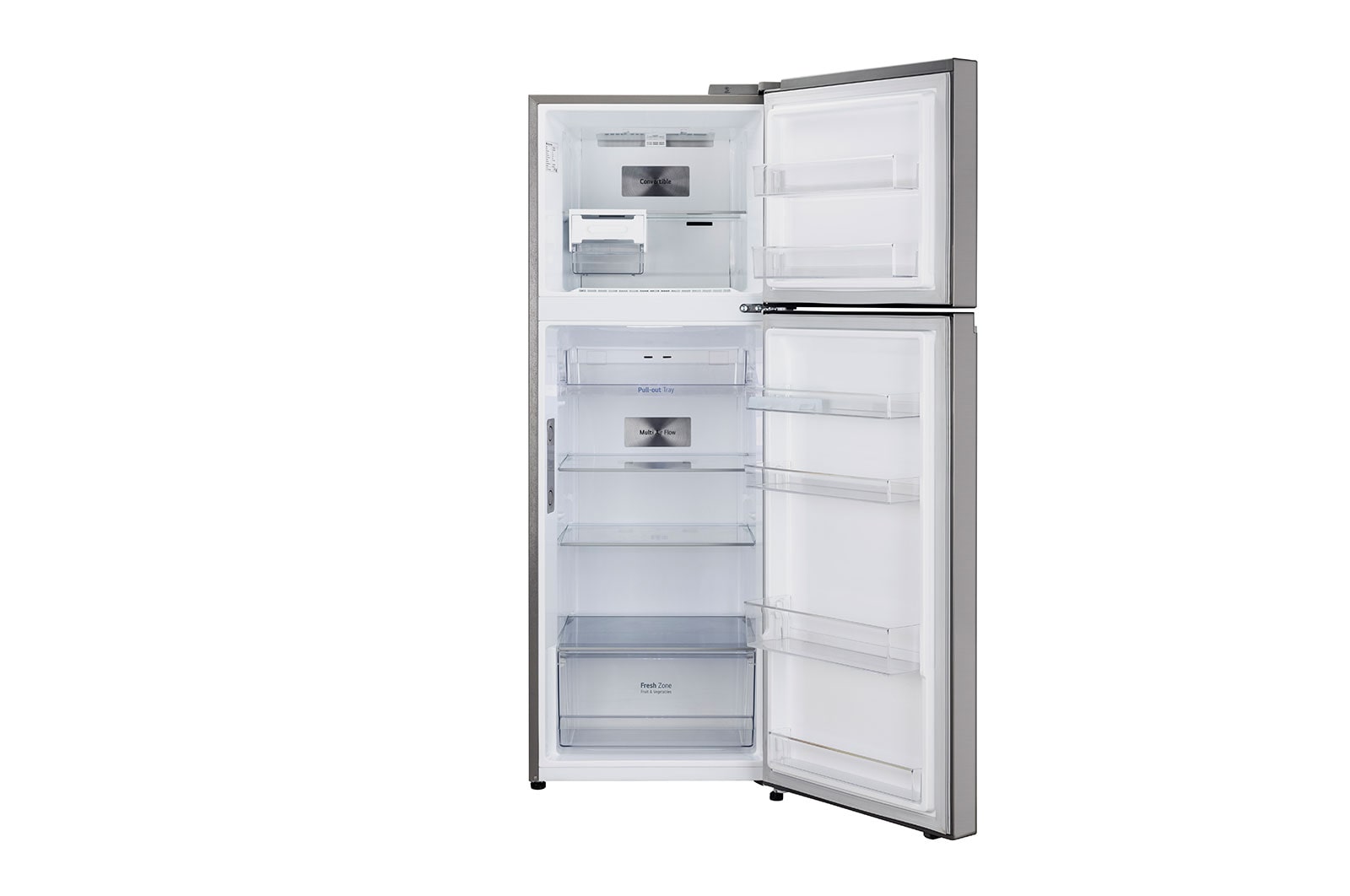 LG 343L, 3 Star, Smart Inverter Compressor, Convertible, Door Cooling™, Shiny Steel Finish, Frost-Free Double Door Refrigerator, GL-T382TPZX