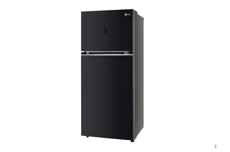 LG  LG 380L  Double Door Refrigerator  , Wi-Fi Convertible   Door Cooling™, Ebony Sheen Finish, 3 Star, GL-T412VESX