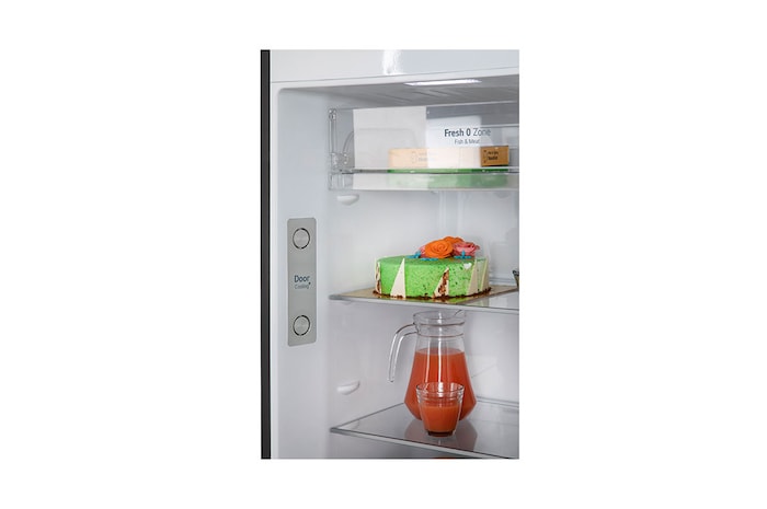 LG  LG 380L  Double Door Refrigerator  , Wi-Fi Convertible   Door Cooling™, Ebony Sheen Finish, 3 Star, GL-T412VESX