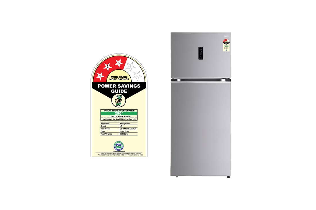 380L Smart Inverter 2 Door Fridge - GL-T412VPZX | LG IN