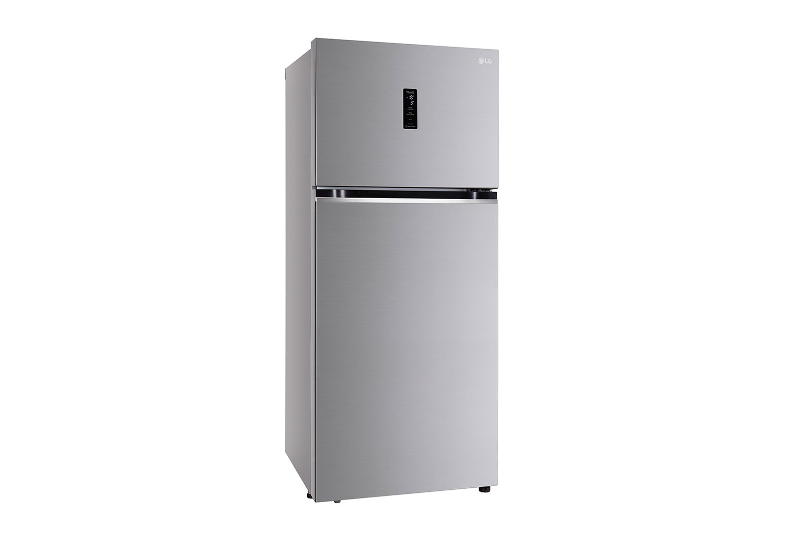 LG 380L, 3 Star, Smart Inverter Compressor, Convertible, Wi-Fi, Door Cooling™, Shiny Steel Finish, Frost-Free Double Door Refrigerator, GL-T412VPZX