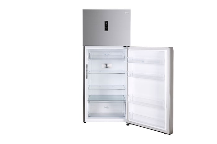 LG 380L Double Door Refrigerator, Convertible, Wi-Fi, Door Cooling™, Shiny Steel Finish, 3 Star, GL-T412VPZX