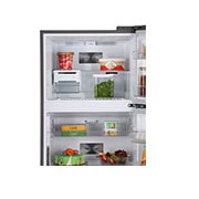 LG 380L, 3 Star, Smart Inverter Compressor, Convertible, Wi-Fi, Door Cooling™, Shiny Steel Finish, Frost-Free Double Door Refrigerator, GL-T412VPZX