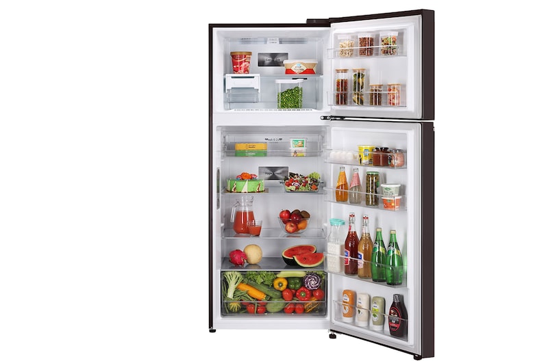 LG 380L Double Door Refrigerator, Convertible, Wi-Fi, Door Cooling™, Russet Sheen Finish, 3 Star, GL-T412VRSX