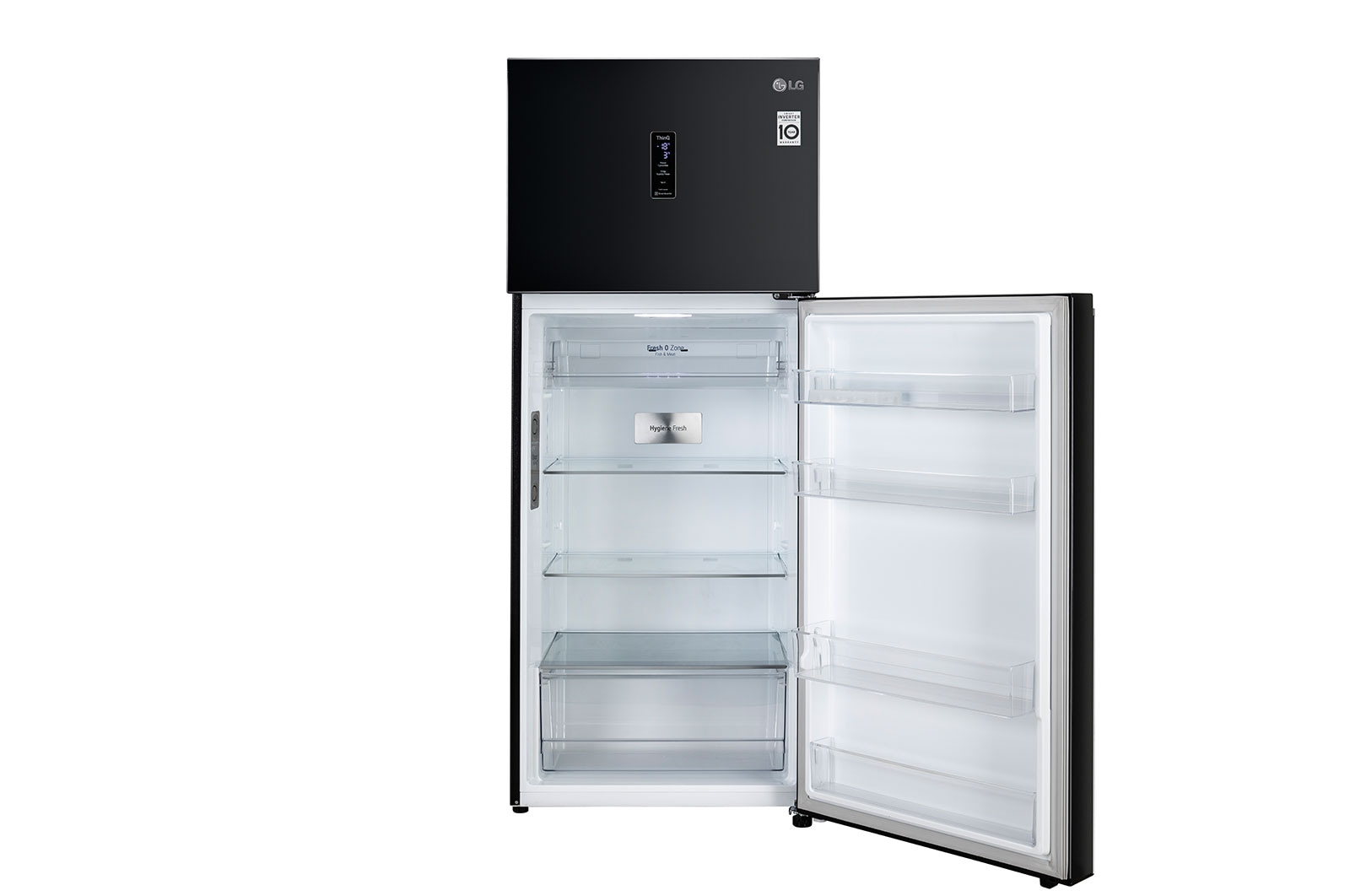 LG 398L, 3 Star, Smart Inverter Compressor, Convertible, Wi-Fi, Door Cooling™, Ebony Sheen Finish, Frost-Free Double Door Refrigerator, GL-T422VESX