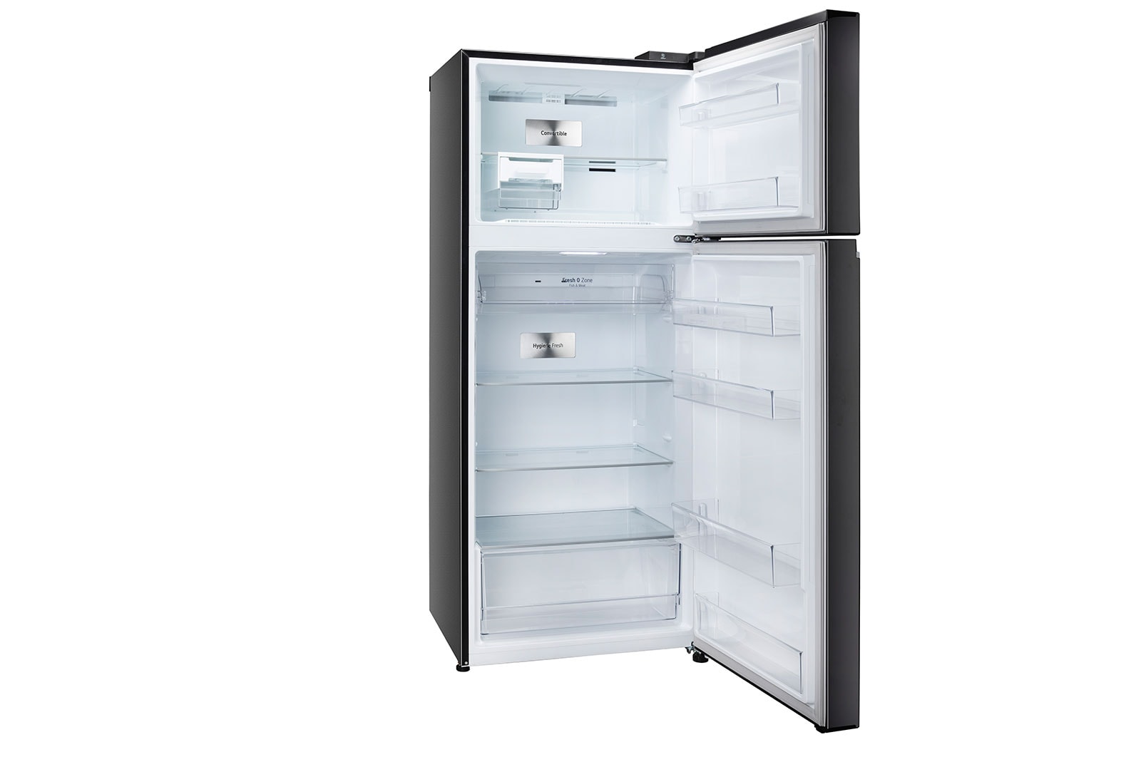 LG 398L, 3 Star, Smart Inverter Compressor, Convertible, Wi-Fi, Door Cooling™, Ebony Sheen Finish, Frost-Free Double Door Refrigerator, GL-T422VESX