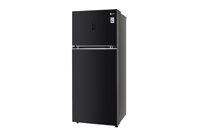 LG 398L Double Door Refrigerator, Convertible, Wi-Fi, Door Cooling™, Ebony Sheen Finish, 3 Star, GL-T422VESX