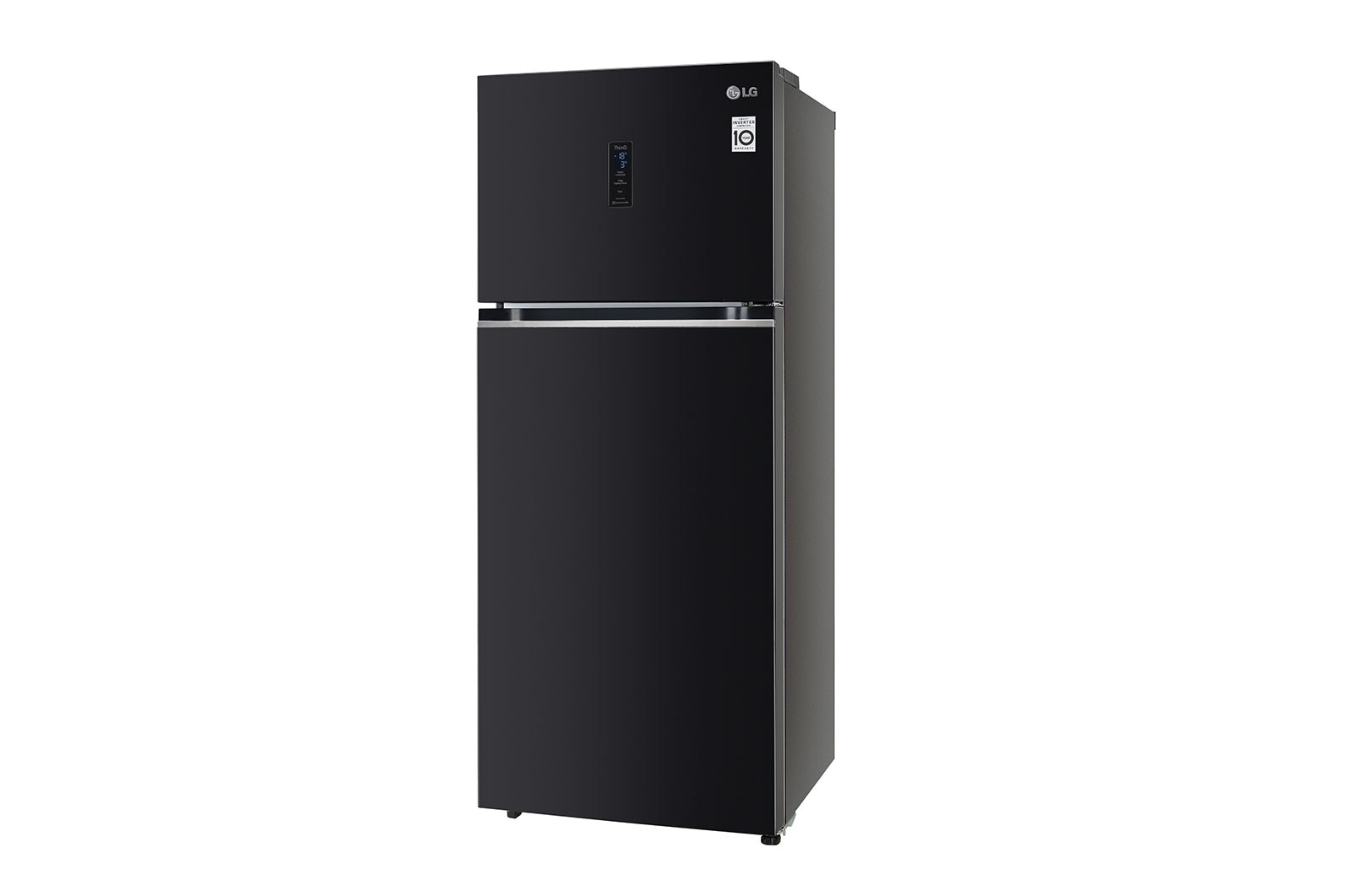 LG 398L, 3 Star, Smart Inverter Compressor, Convertible, Wi-Fi, Door Cooling™, Ebony Sheen Finish, Frost-Free Double Door Refrigerator, GL-T422VESX