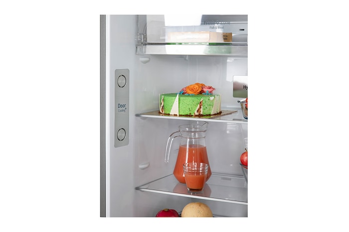 LG 398L Double Door Refrigerator, Convertible, Wi-Fi, Door Cooling™, Shiny Steel Finish, 3 Star, GL-T422VPZX