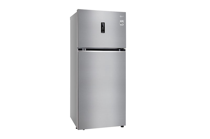LG 398L Double Door Refrigerator, Convertible, Wi-Fi, Door Cooling™, Shiny Steel Finish, 3 Star, GL-T422VPZX