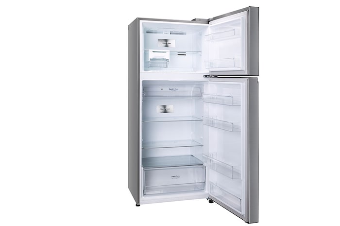 LG 398L Double Door Refrigerator, Convertible, Wi-Fi, Door Cooling™, Shiny Steel Finish, 3 Star, GL-T422VPZX