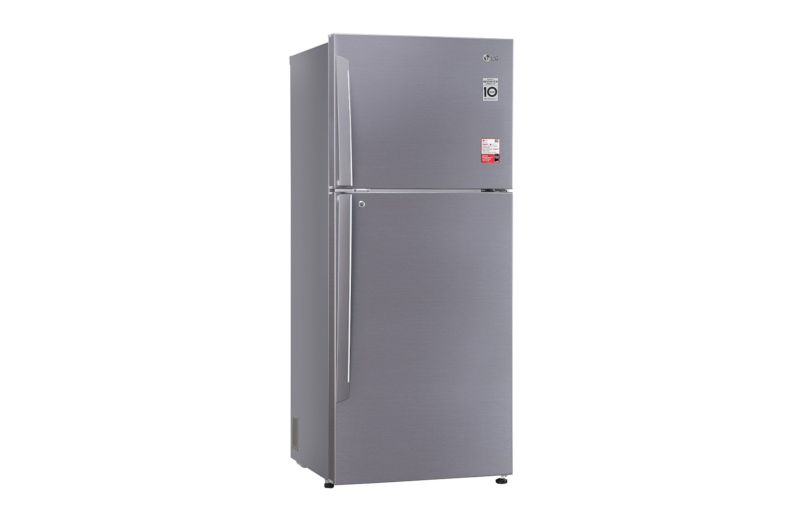 LG 412L, 1 Star, Smart Inverter Compressor, Convertible, Door Cooling™, Shiny Steel Finish, Frost-Free Double Door Refrigerator, GL-T432APZR