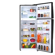 LG 446L, 1 Star, Smart Inverter Compressor, Convertible, Door Cooling™, Ebony Sheen Finish, Frost-Free Double Door Refrigerator, GL-T502AESR