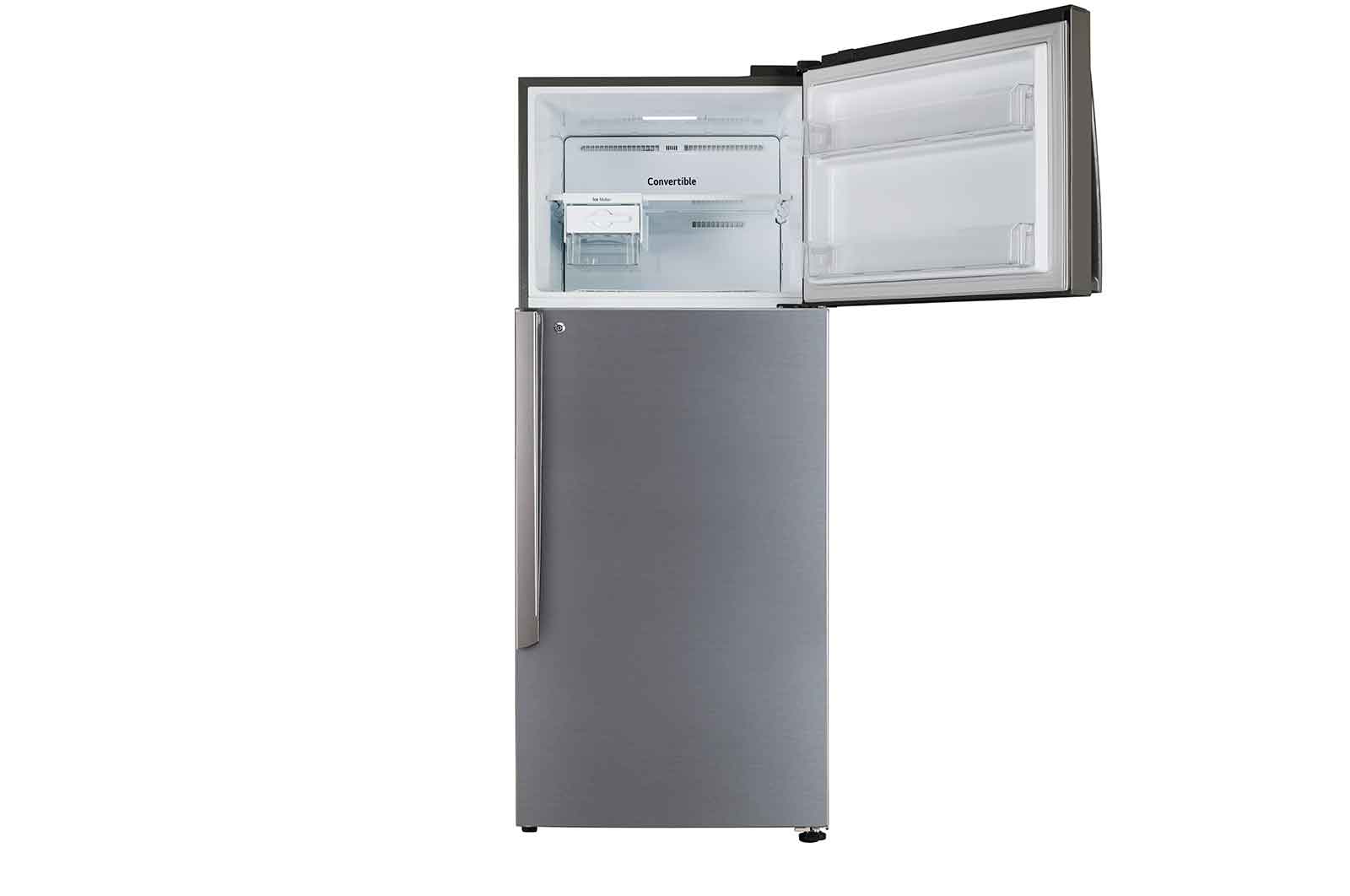 LG 446L, 1 Star, Smart Inverter Compressor, Convertible, Door Cooling™, Shiny Steel Finish, Frost-Free Double Door Refrigerator, GL-T502APZR