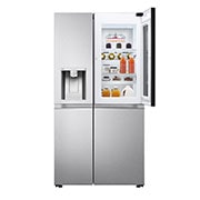 LG Knock Twice, See Inside, 635L InstaView Door-in-Door™, Side-by-Side Refrigerator with Smart Inverter Compressor, DoorCooling+™, Brushed Steel Finish, GL-X257ABSX