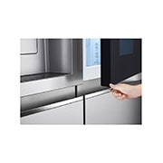 LG Knock Twice, See Inside, 635L InstaView Door-in-Door™, Side-by-Side Refrigerator with Smart Inverter Compressor, DoorCooling+™, Brushed Steel Finish, GL-X257ABSX