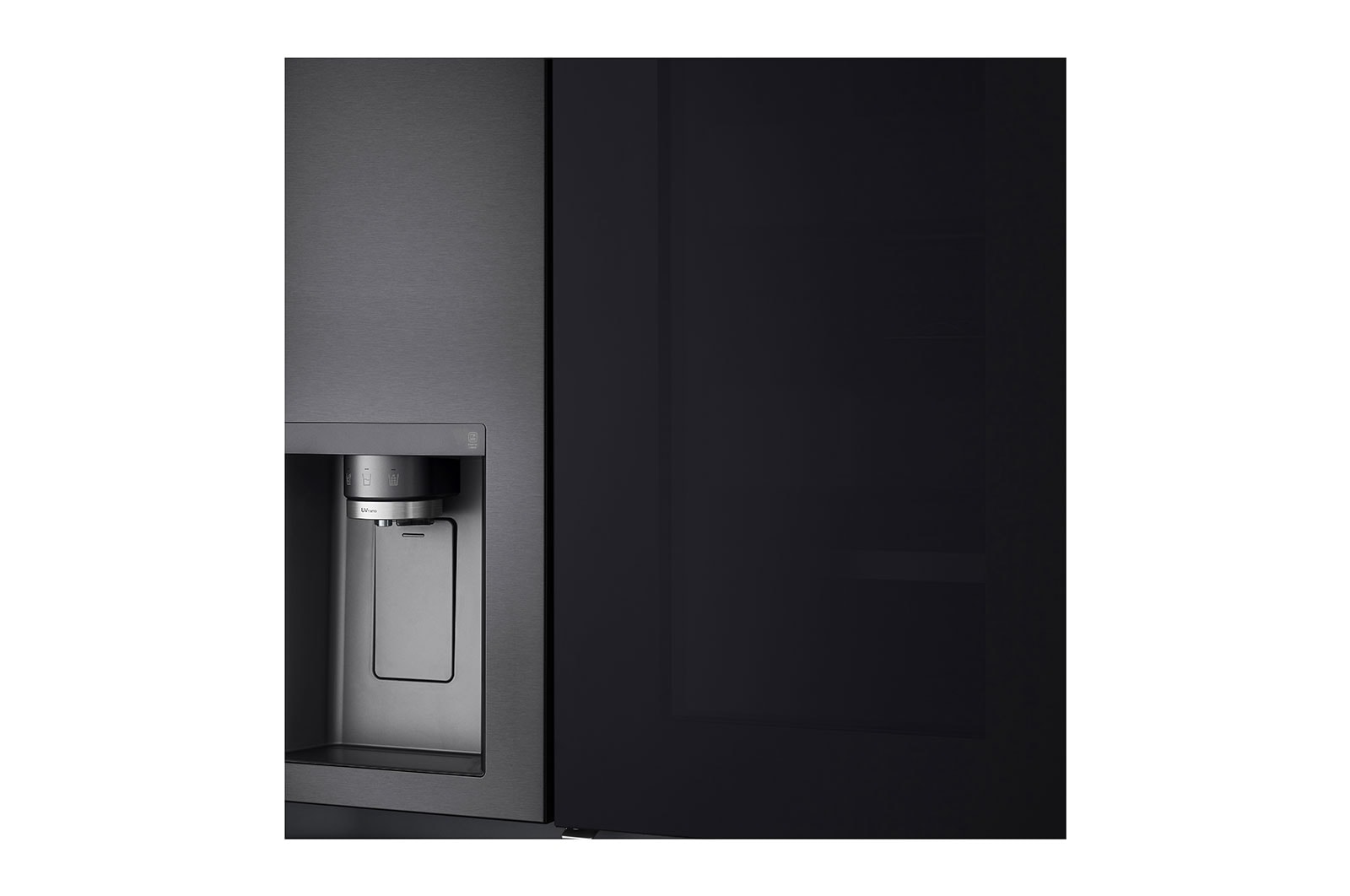 LG Knock Twice, See Inside, 635L InstaView Door-in-Door™, Side-by-Side Refrigerator with Smart Inverter Compressor, DoorCooling+™, Matte Black Finish, GL-X257AMCX