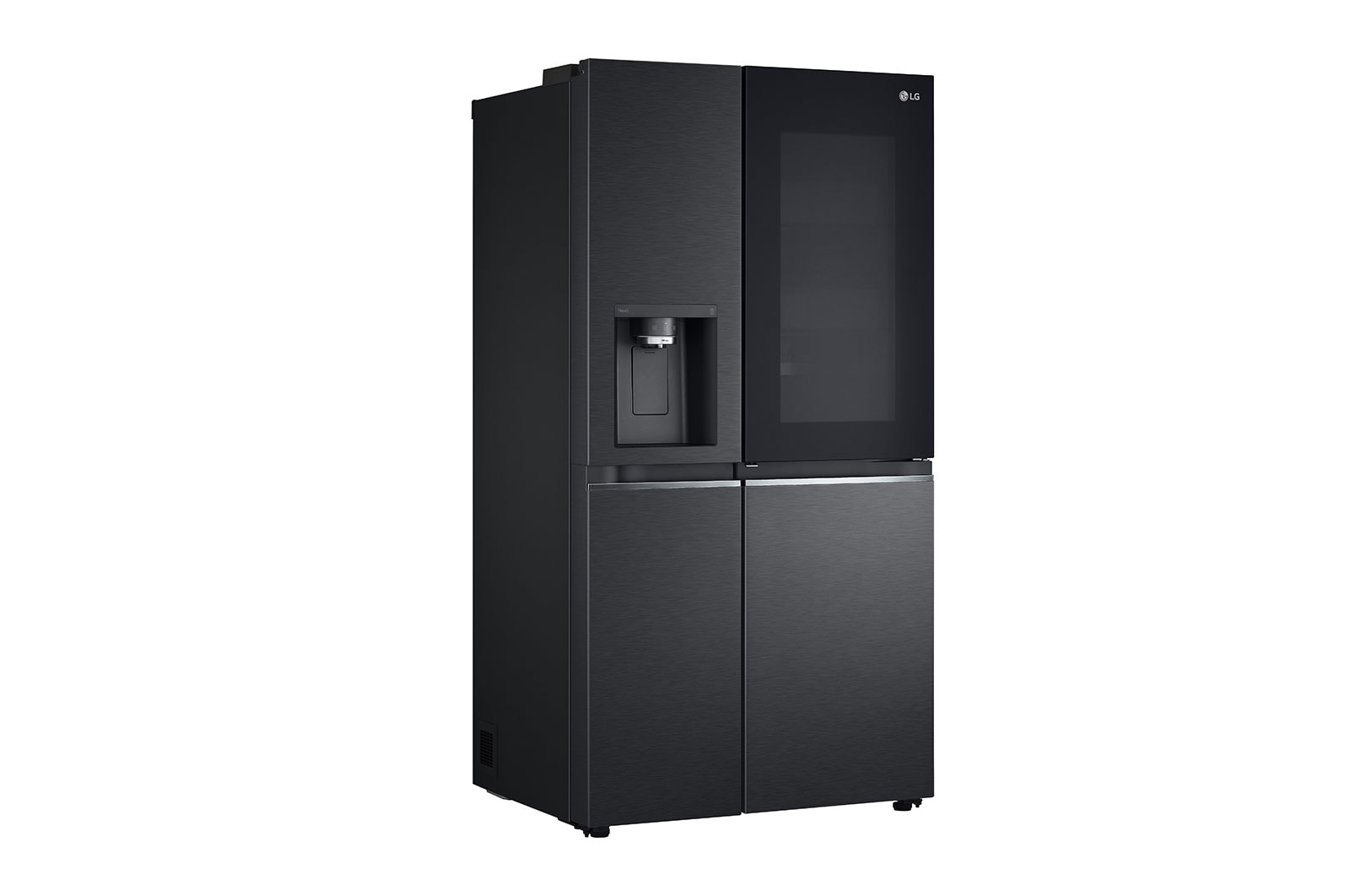 LG Knock Twice, See Inside, 635L InstaView Door-in-Door™, Side-by-Side Refrigerator with Smart Inverter Compressor, DoorCooling+™, Matte Black Finish, GL-X257AMCX