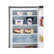 LG 171L, Single Door Vertical Freezer, Smart Inverter, Shiny Steel Finish, GN-304SLBT