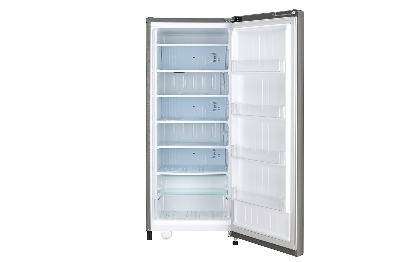LG 171L, Single Door Vertical Freezer, Smart Inverter, Shiny Steel Finish, GN-304SLBT