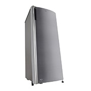 LG 171L, Single Door Vertical Freezer, Smart Inverter, Shiny Steel Finish, GN-304SLBT