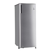 LG 171L, Single Door Vertical Freezer, Smart Inverter, Shiny Steel Finish, GN-304SLBT