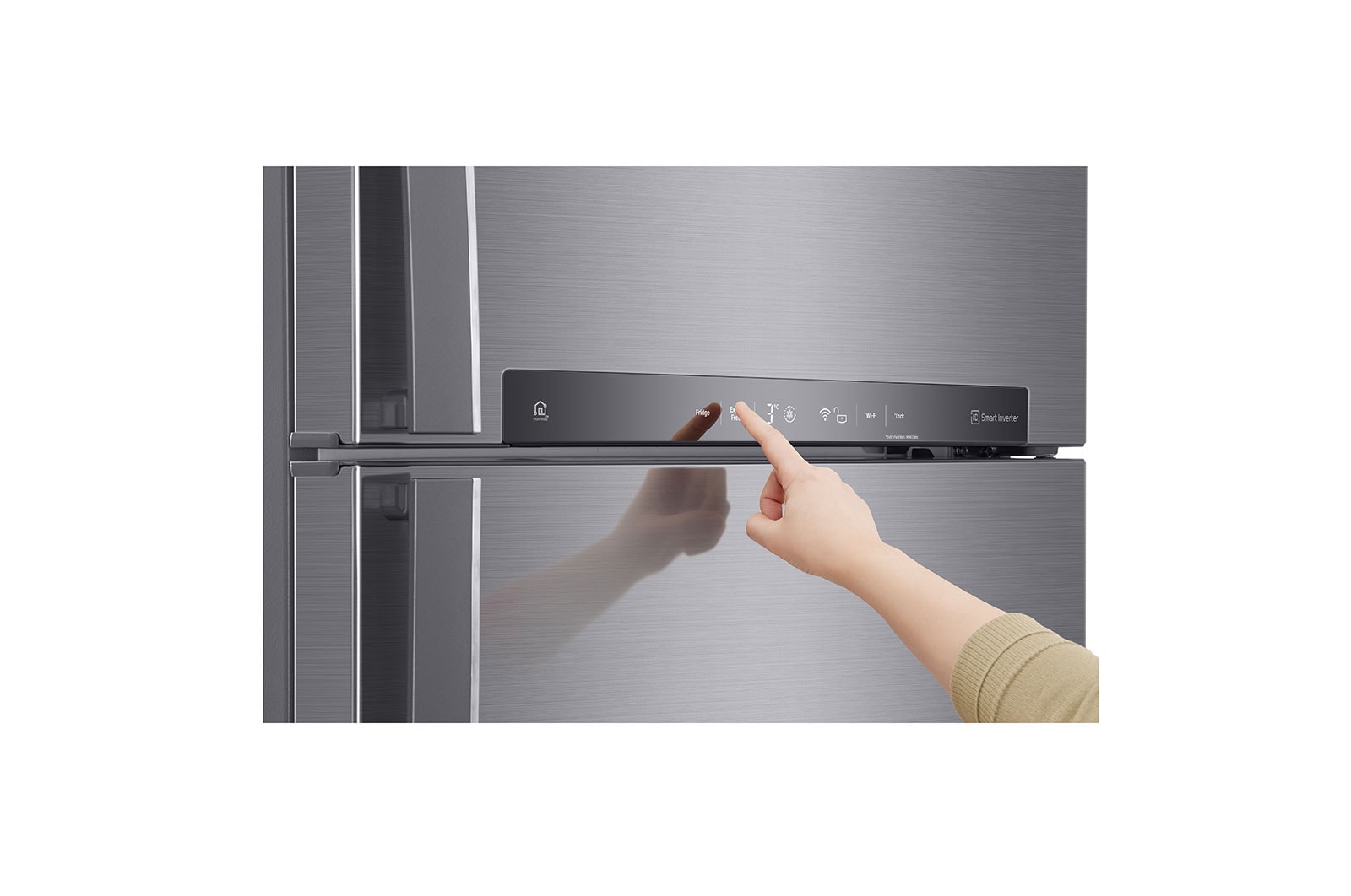LG 475L, 1 Star, Smart Inverter Compressor, Wi-Fi, Hygiene Fresh+™, Shiny Steel Finish, Frost-Free Double Door Refrigerator, GN-H602HLHM