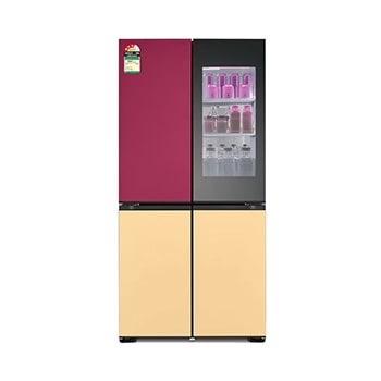 Front view of LG 617L, French Door, MoodUP® Refrigerators, Objet Collection, 3 Star GR-A24FDMMB