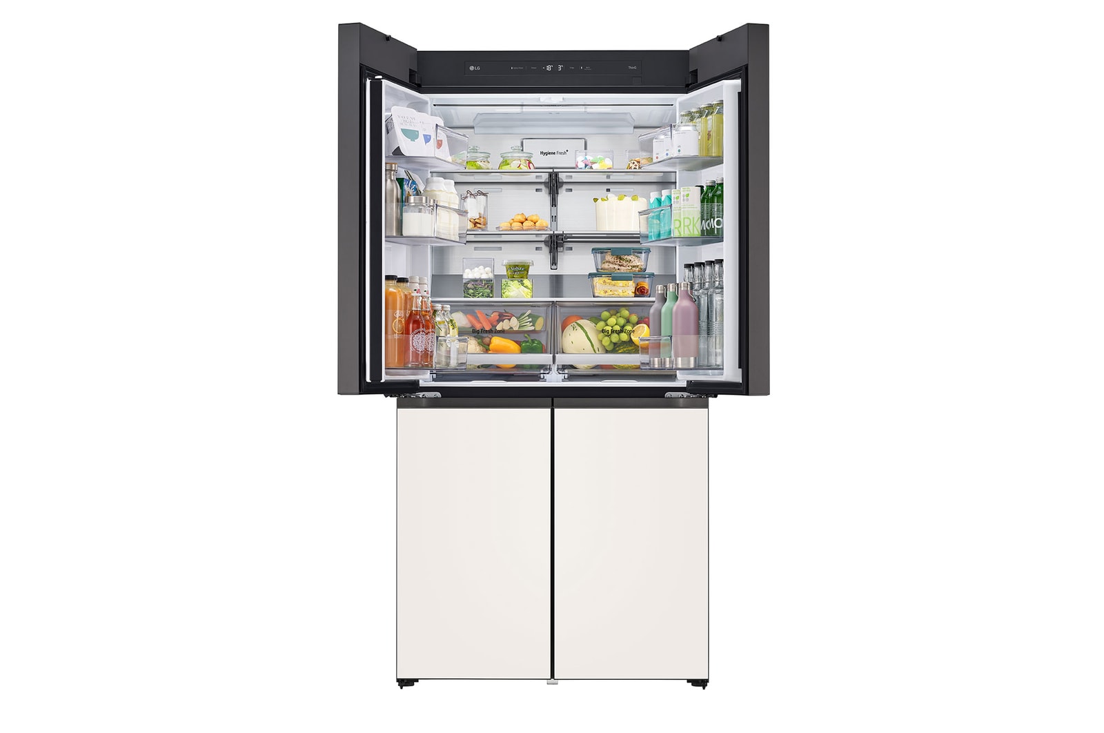 front top door open with food
