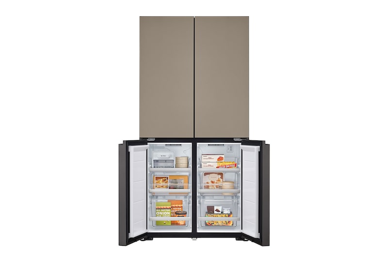 front bottom door open with food