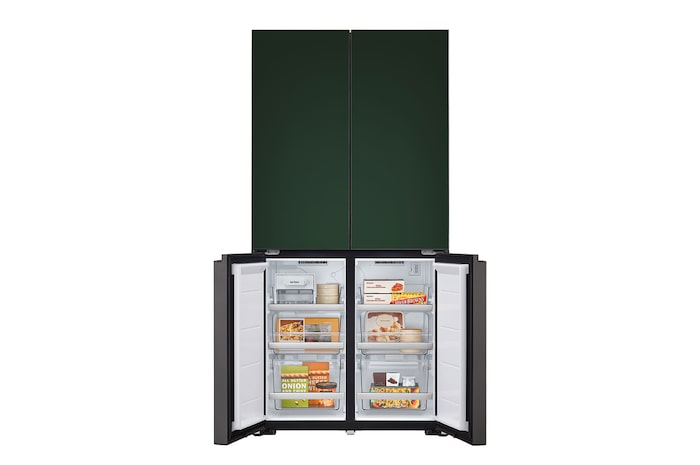 front view with bottom door open