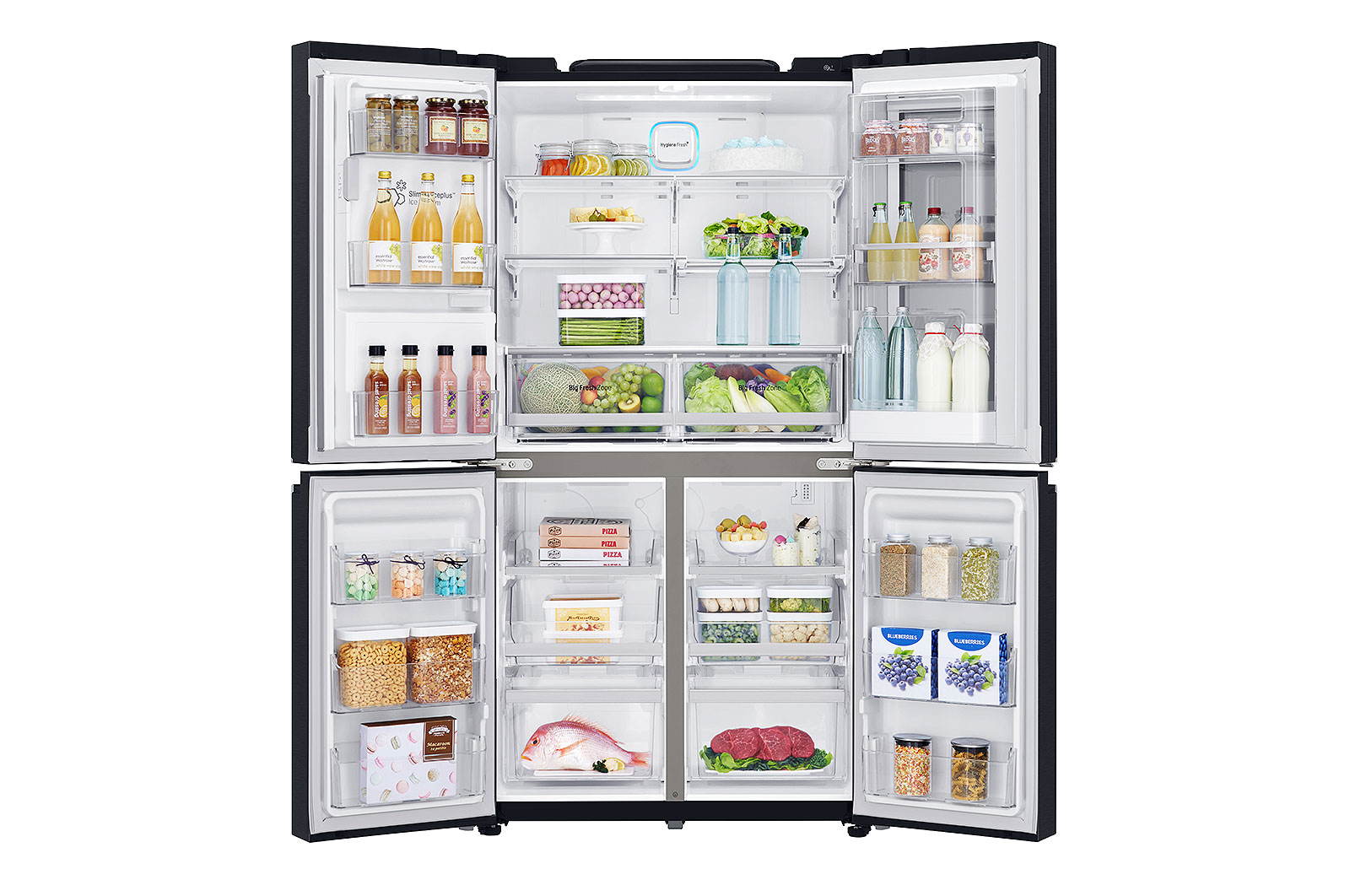 LG 889L, French Door, InstaView Door-in-Door with Water Dispenser, GR-X31FMQHL