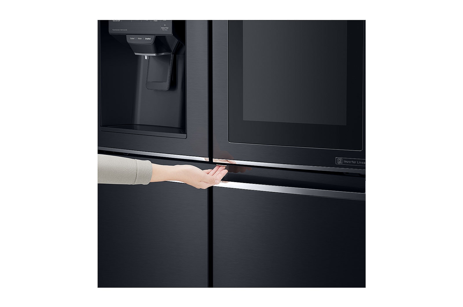LG 889L, French Door, InstaView Door-in-Door with Water Dispenser, GR-X31FMQHL