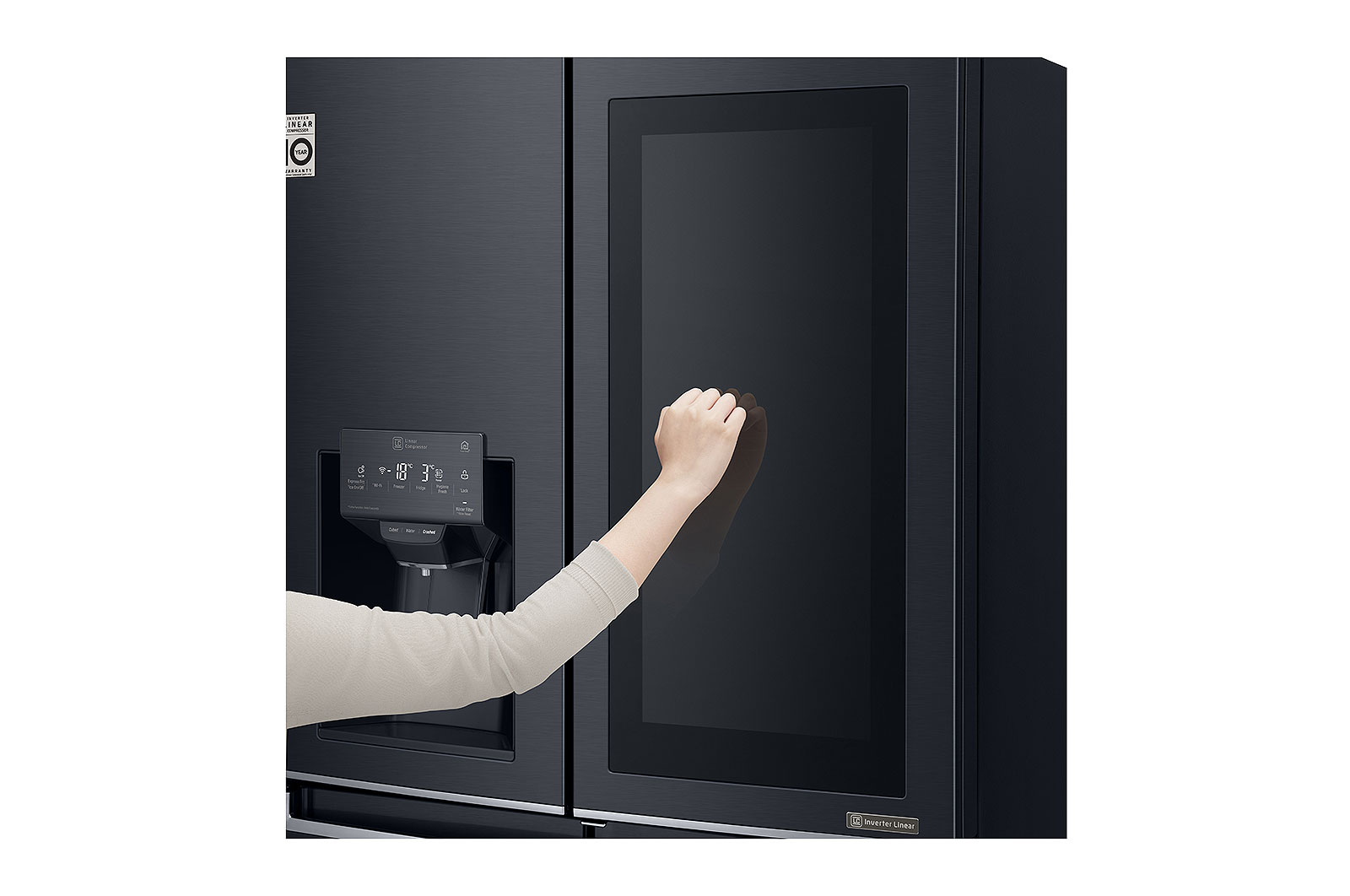 LG 889L, French Door, InstaView Door-in-Door with Water Dispenser, GR-X31FMQHL