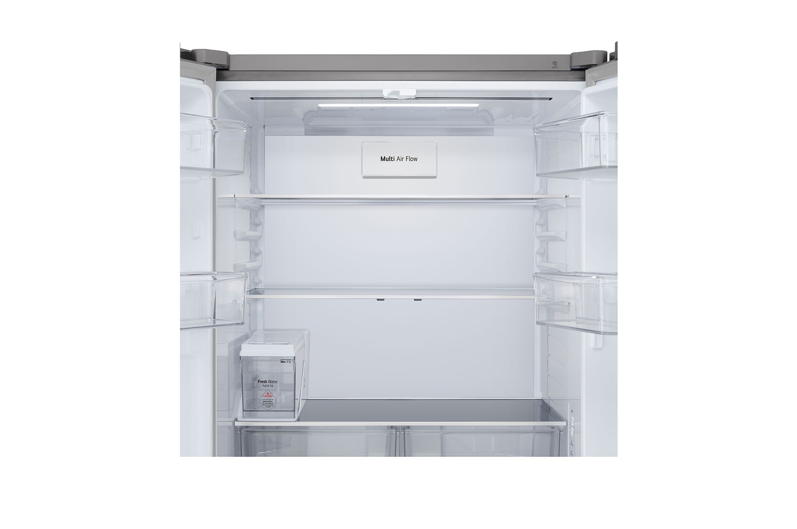 front view with door open