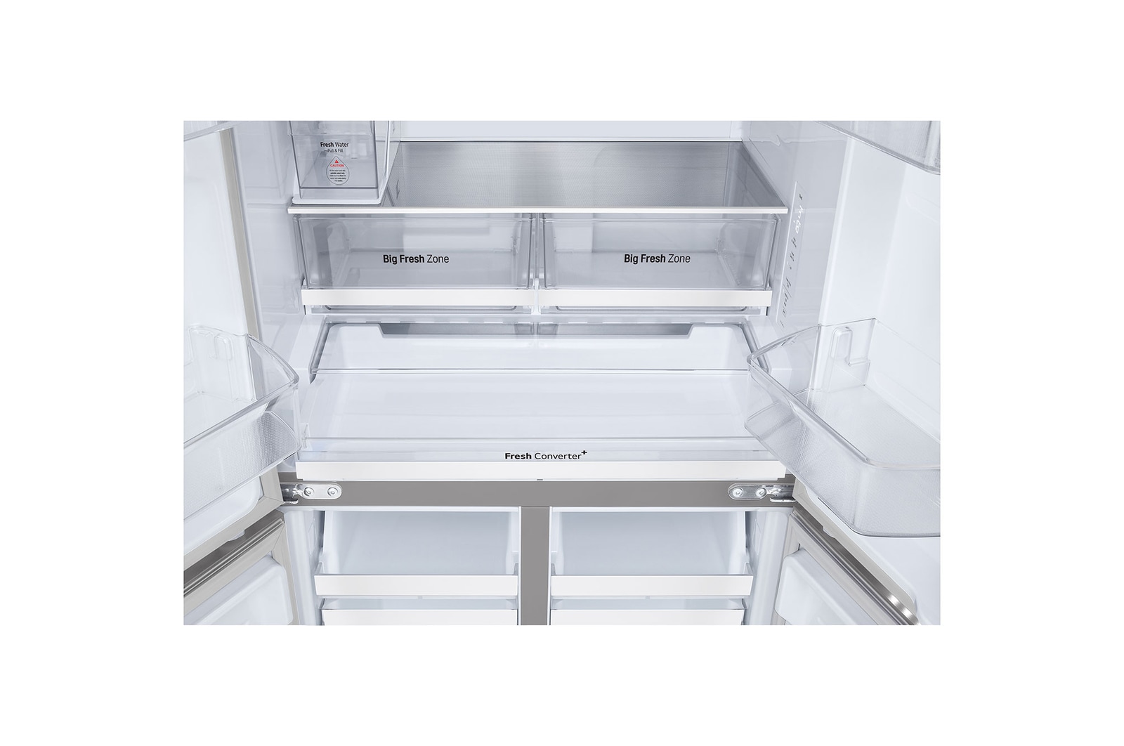 front view with door open