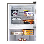 LG 240L Double Door Refrigerator with Smart Diagnosis™, Convertible, Multi Air Flow, Shiny Steel Finish, 2 Star, GL-S292SPZY