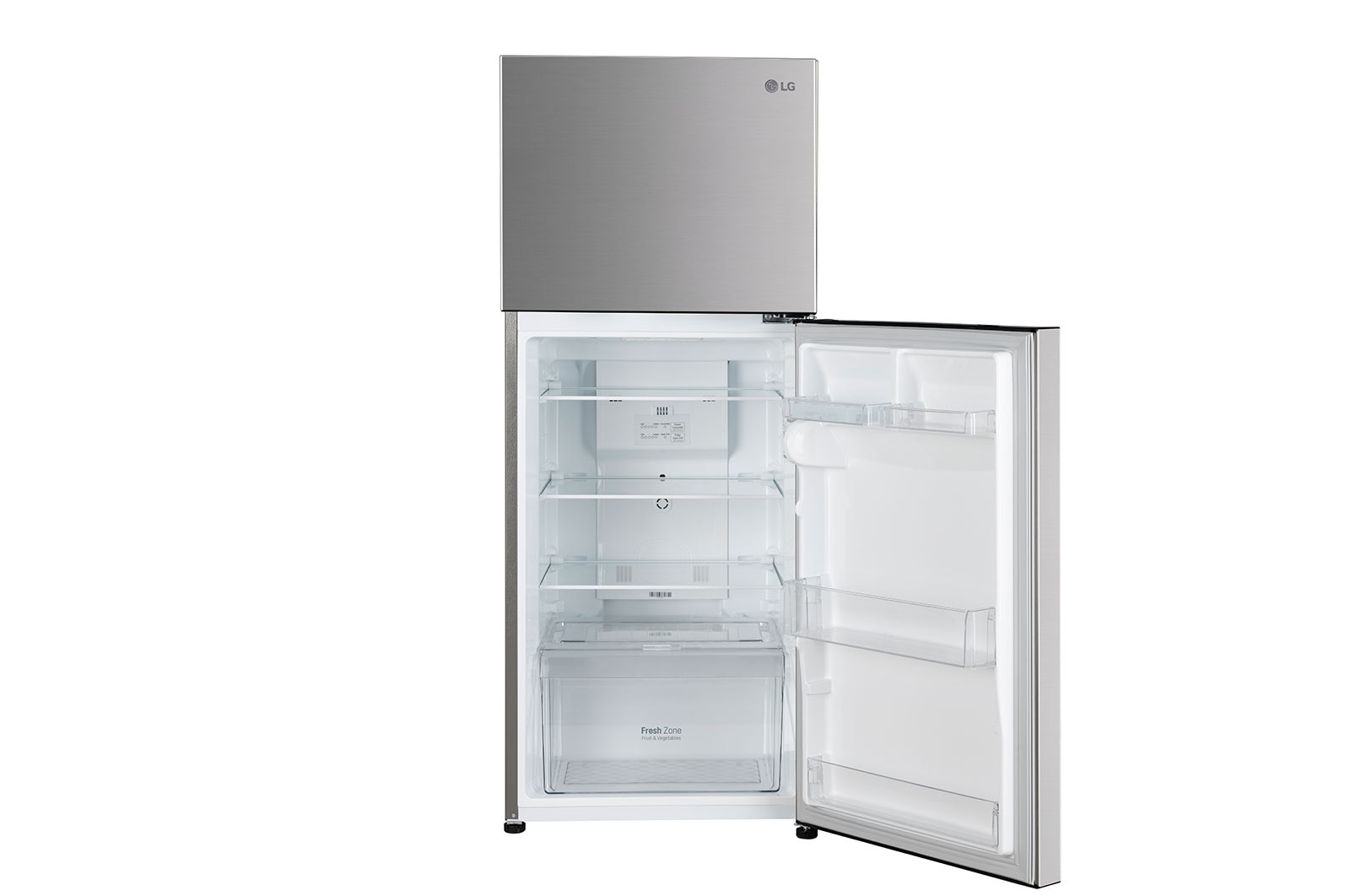 LG 240L Double Door Refrigerator with Smart Diagnosis™, Convertible, Multi Air Flow, Shiny Steel Finish, 2 Star, GL-S292SPZY