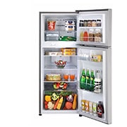 LG 240L Double Door Refrigerator with Smart Diagnosis™, Convertible, Multi Air Flow, Shiny Steel Finish, 2 Star, GL-S292SPZY