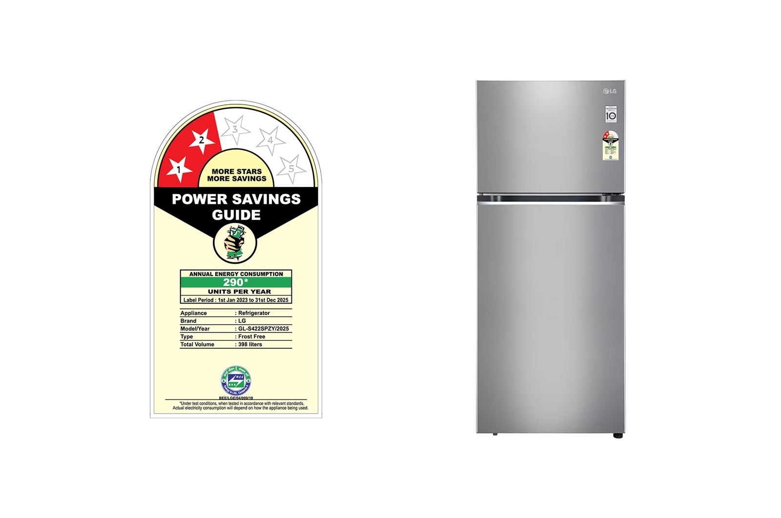 GL-S422SPZY-Refrigerators-Front-View-Door-Open-Without-Content