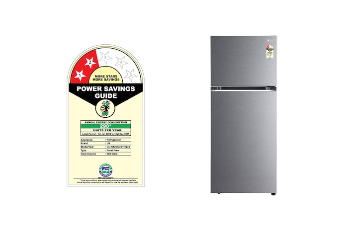 LG-GL-N422SDSY-Refrigerators-Front-View-Bottom-Door-Open