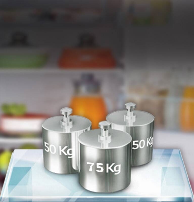 LG GL-B201ASPD toughened glass shelves